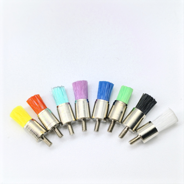 Ouwen Sélection Premium 100 pièces/boîte Brosse de Polissage Dentaire de Haute qualité Type de Fil Brosse Plate