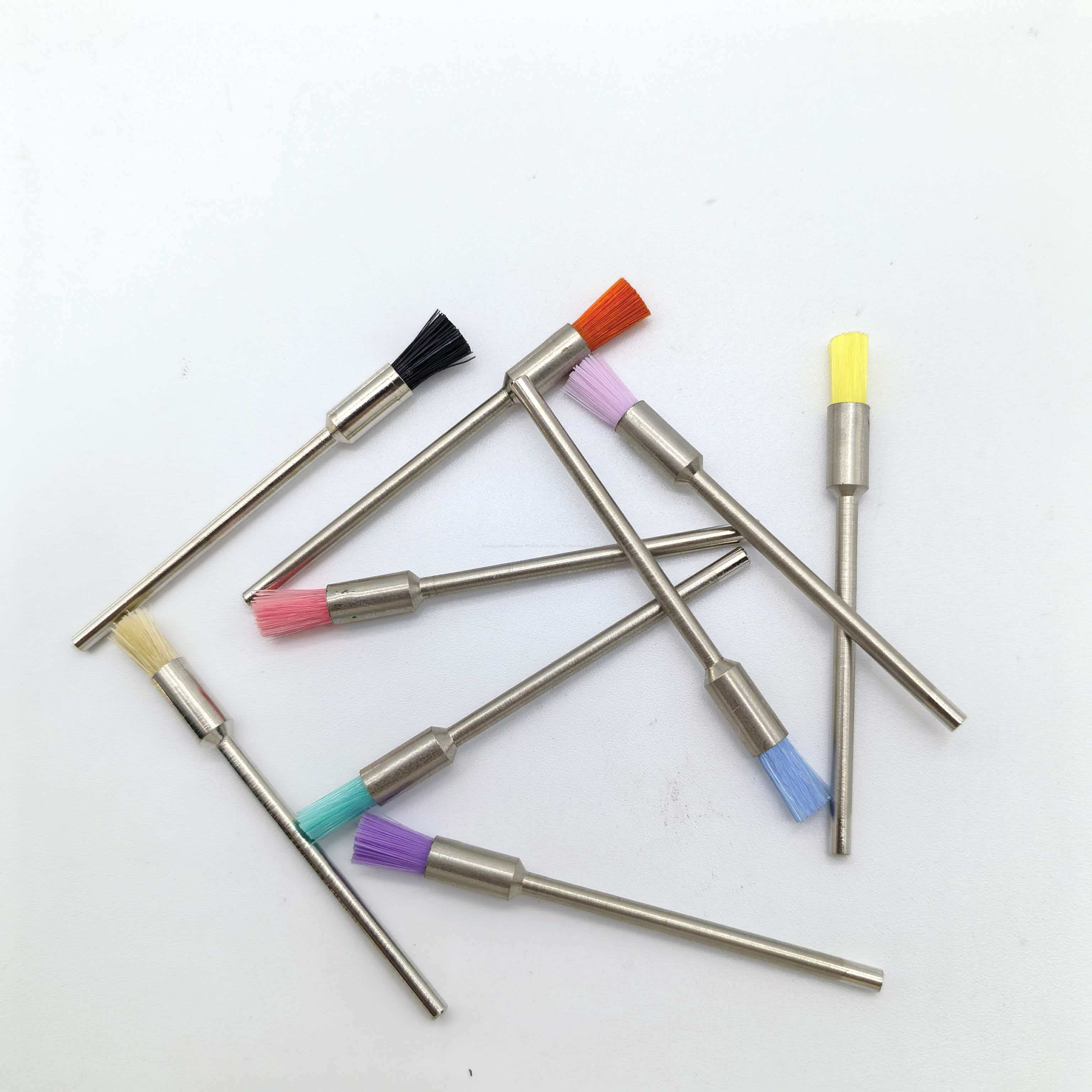 Brosse de polissage à poignée droite HP, accessoire de soins dentaires jetables Premium, prix de gros