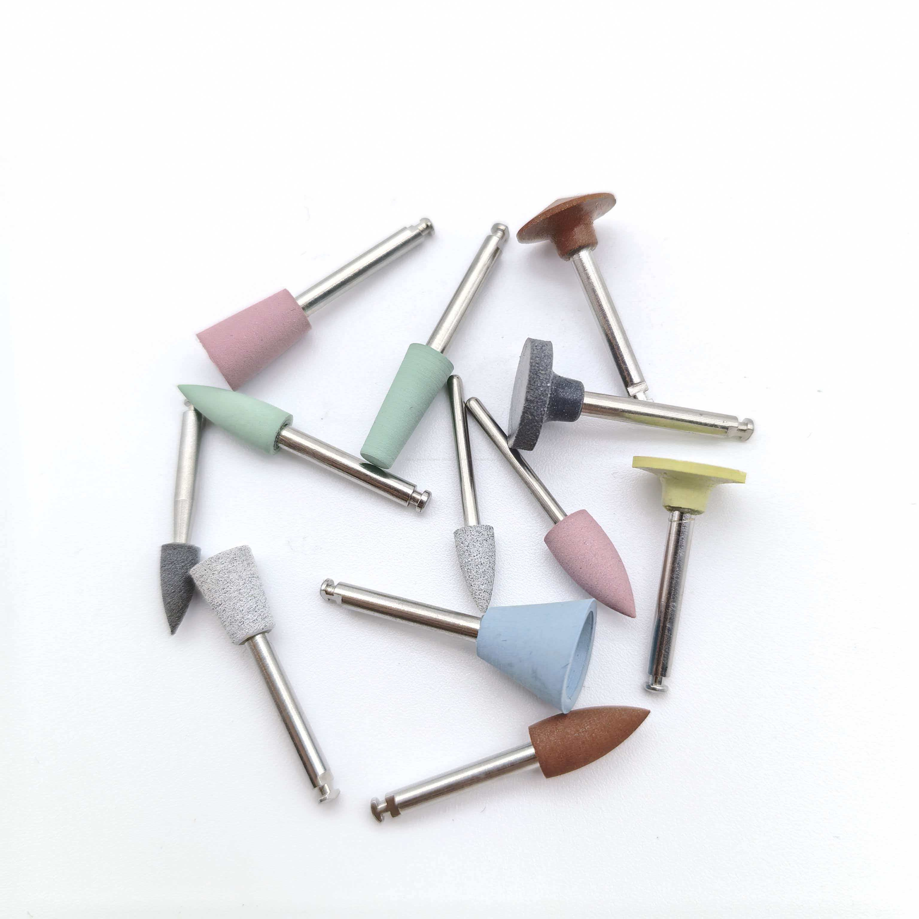 Tête de meulage et de polissage des dents à double usage, vente en gros en vrac, clinique dentaire économique, laboratoire