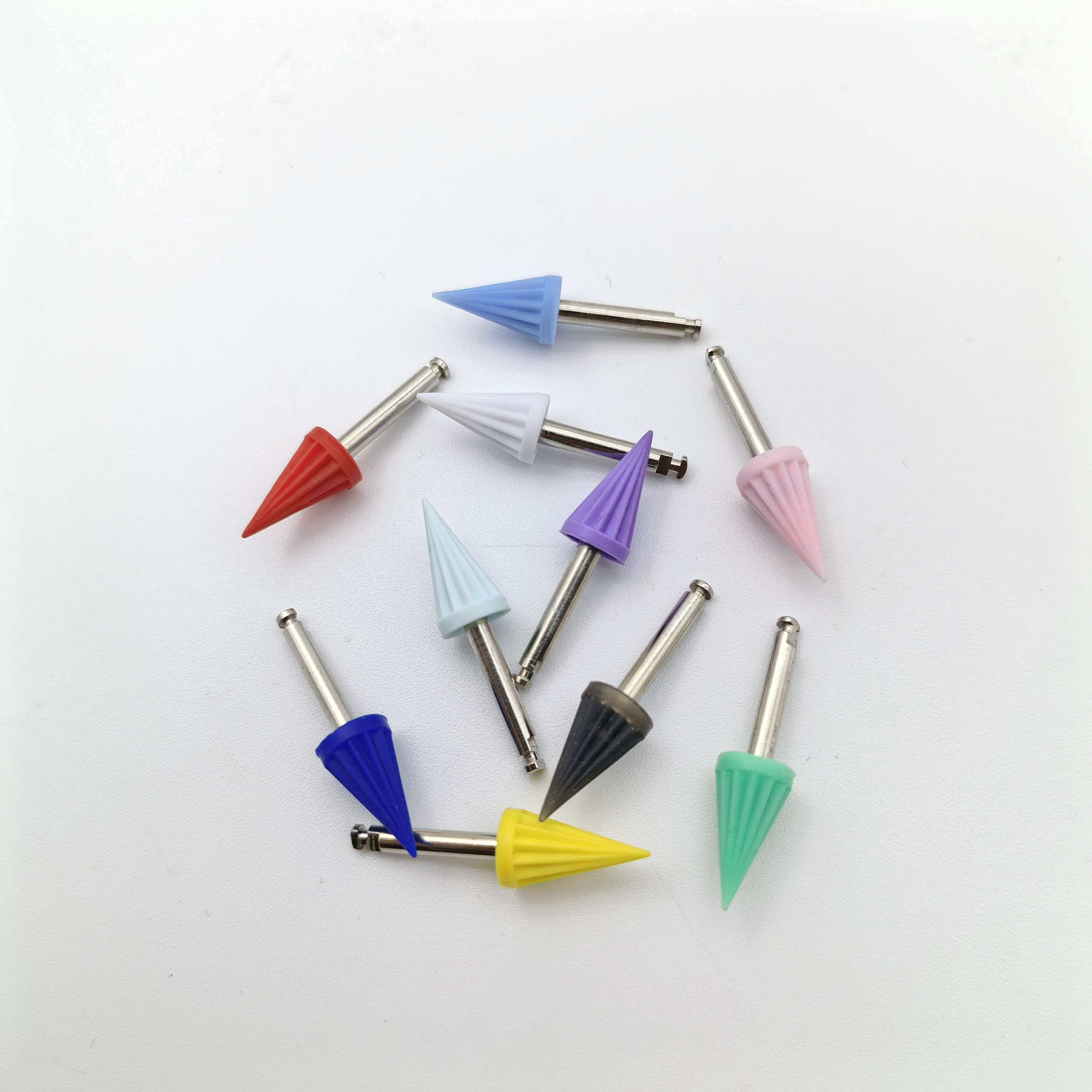 Outil de nettoyage de dents en caoutchouc souple, outil de nettoyage sûr, Type de loquet, tasse de polissage conique