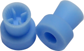 Tasse de prophy résistante à la température en bleu médical