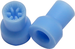 Tasse de prophy résistante à la température en bleu médical