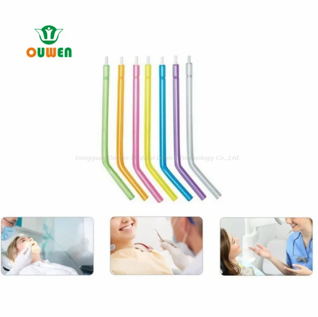 OUWEN Fabrication Full Plastic Transparent Tube Colorful Core N-1 Disposable Dentaire 3 voies