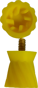 Tasse de prophy jeable de type vis pour les prothèses dentaires