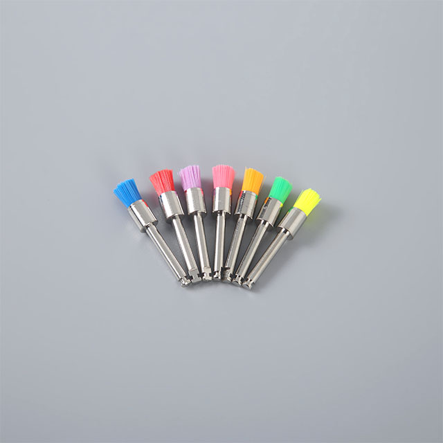Brosse de prophy confortable en nylon pour les accolades