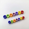 Cercle d'identification multicolore en option 100 pièces/boîte, marque d'appareil de Distinction claire, appareil dentaire et buccal