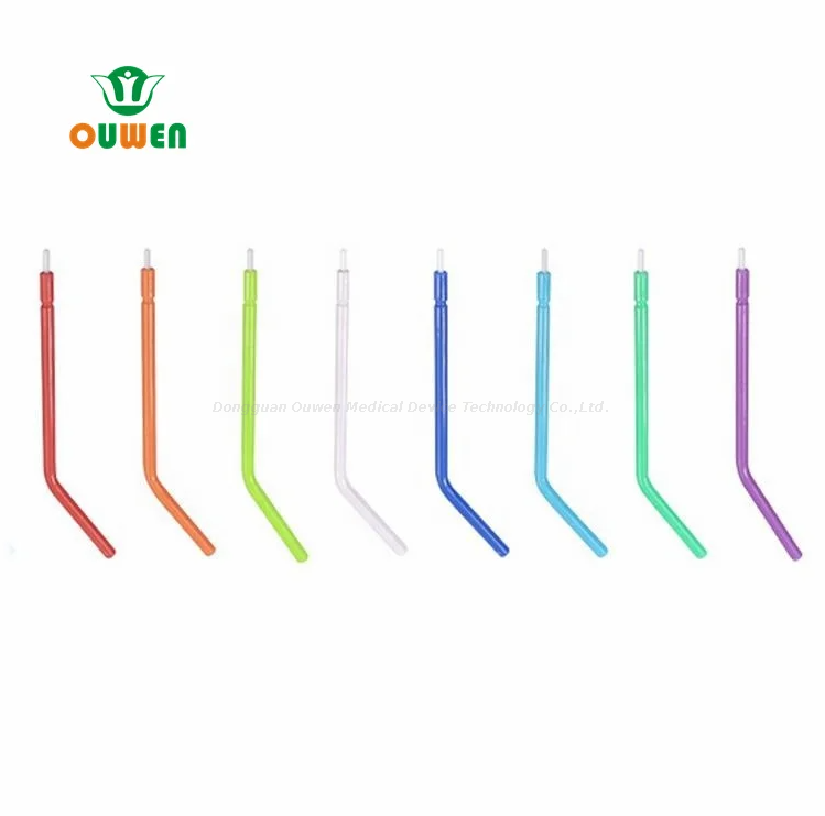 OUWEN Fabrication Full Plastic Transparent Tube Colorful Core N-1 Disposable Dentaire 3 voies