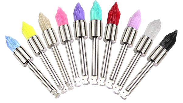 Pinceau de prophy durable rose pour la beauté des ongles