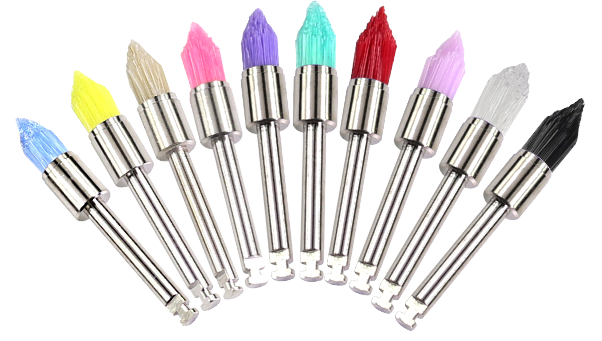Pinceau de prophy durable rose pour la beauté des ongles