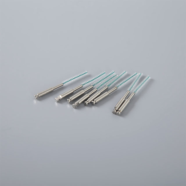 Brosse de cannaux racinaires pour le nettoyage des dents