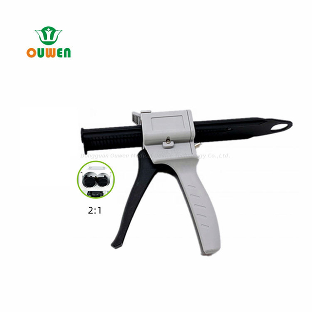 OUWEN Fabrication de matériaux mixtes Thrusters OW-13-1 Blanc noir 2: 1 Pistolet de distribution de dispensation d'impression de dents
