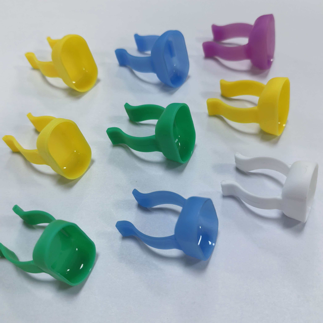 Résine anti-déversement incassable de qualité médicale et mélange de réactifs, anneaux de prophylaxie jetables, plat de mélange