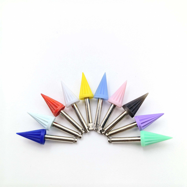 Outil de nettoyage de dents en caoutchouc souple, outil de nettoyage sûr, Type de loquet, tasse de polissage conique